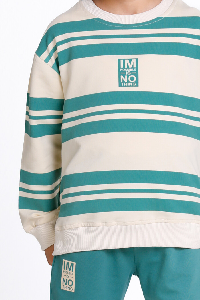 Erkek Çocuk Petrol Im Possible Is No Thing Baskı 5-9 Yaş Takım - 23306-2