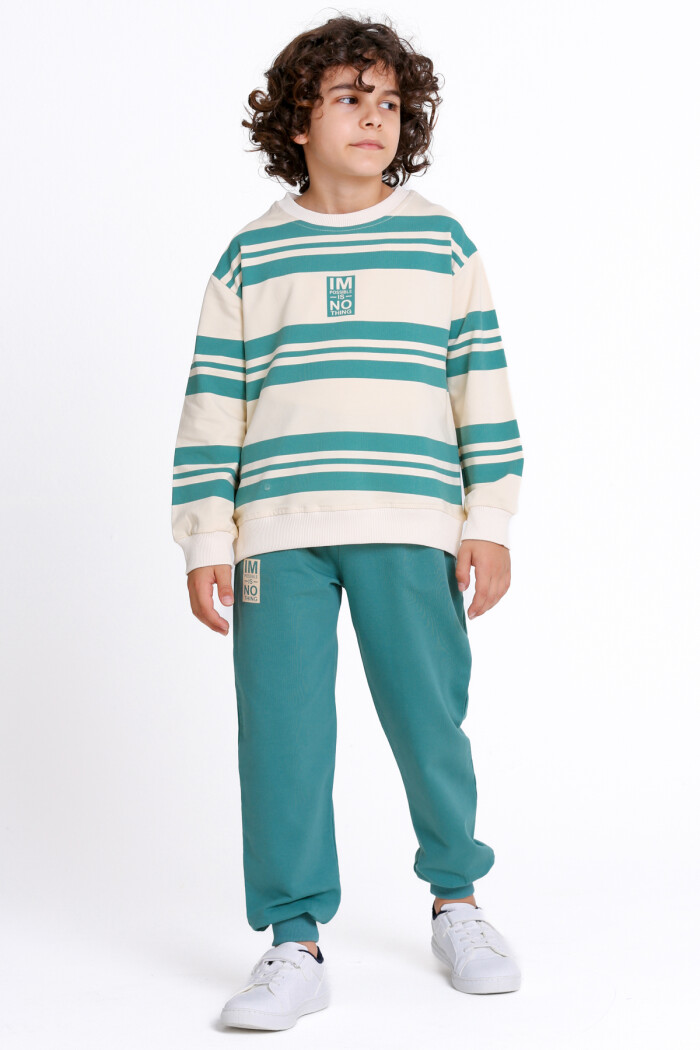 Erkek Çocuk Petrol Im Possible Is No Thing Baskı 5-9 Yaş Takım - 23306-2