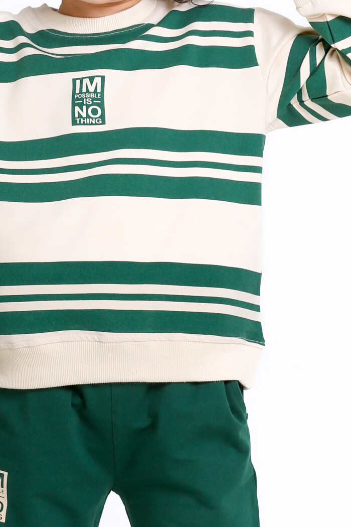 Erkek Çocuk Yeşil Im Possible Is No Thing Baskı 5-9 Yaş Takım - 23306-3