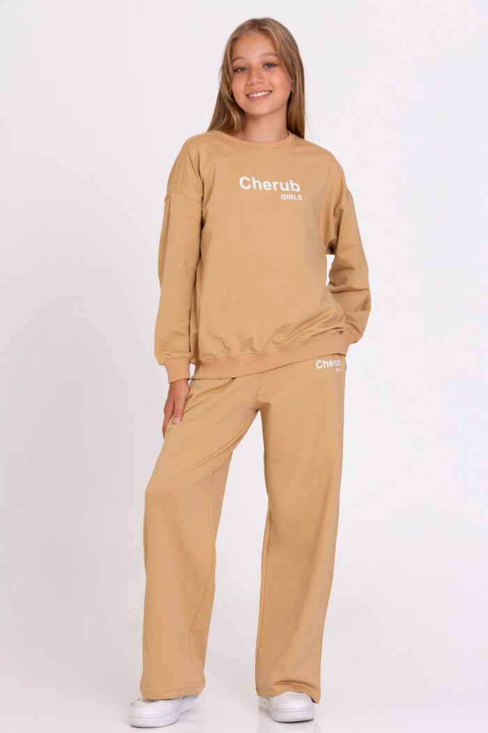 Kız Çocuk Bej Cherub Girls Baskı 8-12 Yaş Takım - 23146-3