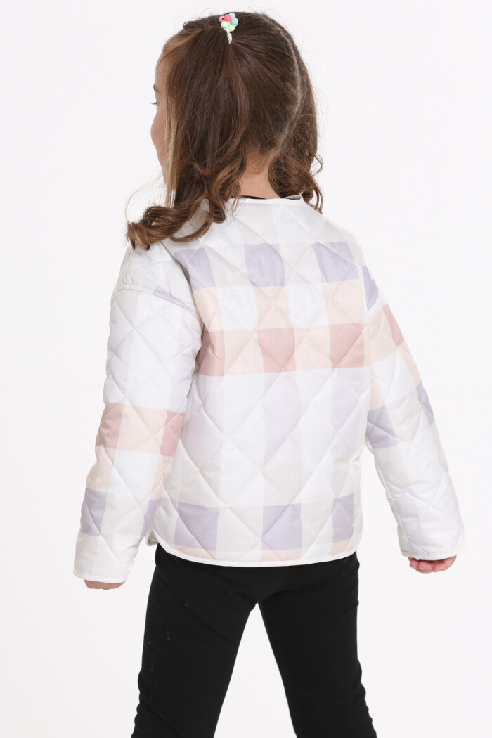 Kız Çocuk Lila Kapitone Mevsimlik 1-6 Yaş Mont - 23239-1