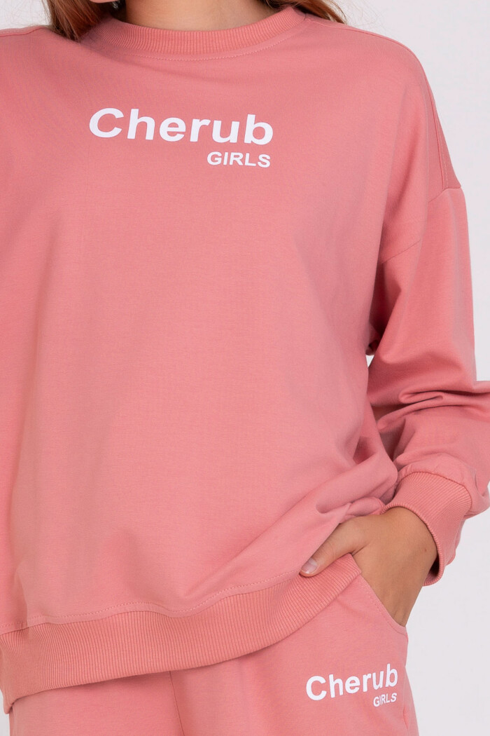 Kız Çocuk Nar Çiçeği Cherub Girls Baskı 8-12 Yaş Takım - 23146-2