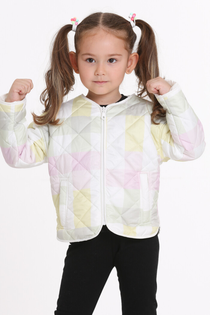 Kız Çocuk Sarı Kapitone Mevsimlik 1-6 Yaş Mont - 23239-3