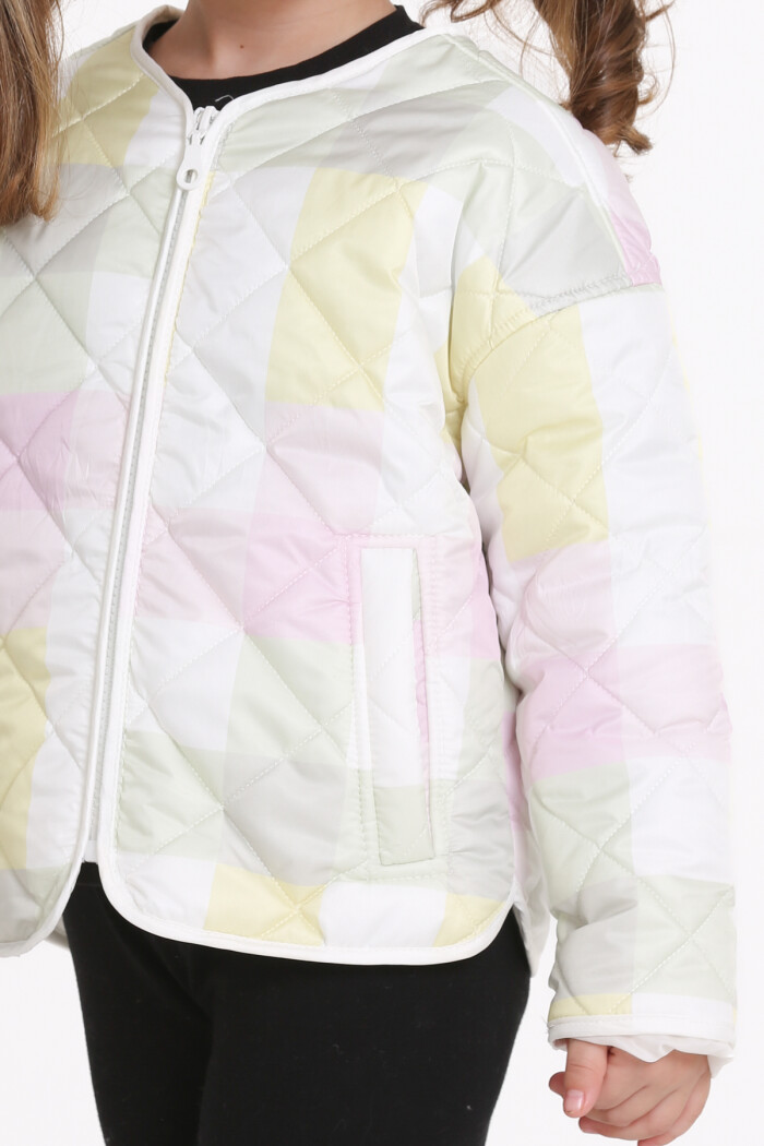 Kız Çocuk Sarı Kapitone Mevsimlik 1-6 Yaş Mont - 23239-3