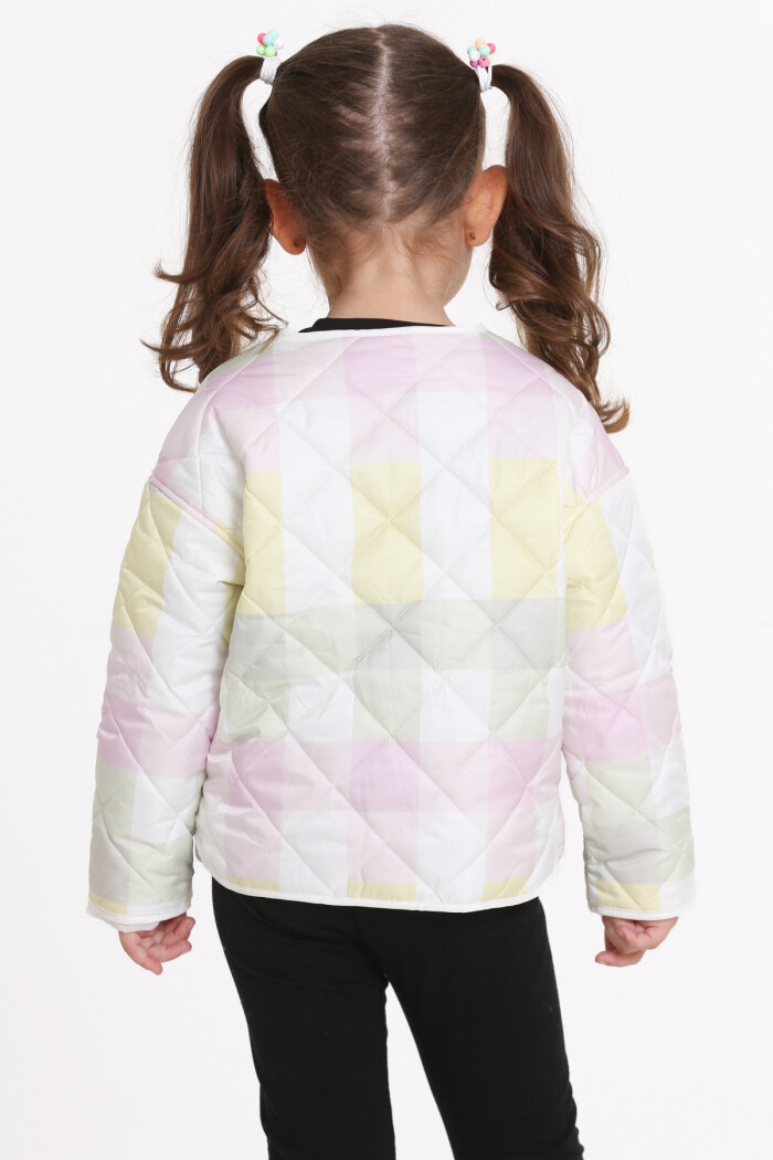 Kız Çocuk Sarı Kapitone Mevsimlik 1-6 Yaş Mont - 23239-3