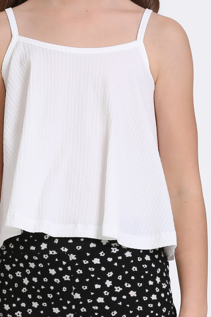 Ekru Bürümcük İp Askılı İspanyol Paça 5-8 Yaş Takım - 2418-2