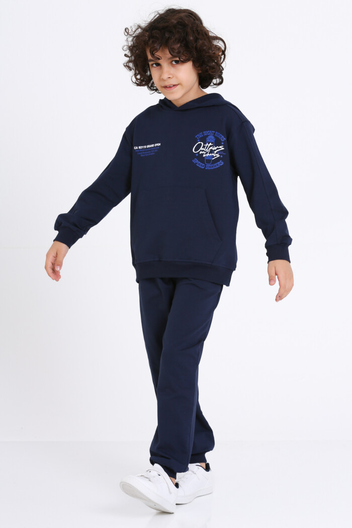 Erkek Çocuk Lacivert The Night Riders Speed Seekers Baskı 5-9 Yaş Takım - 23301-2