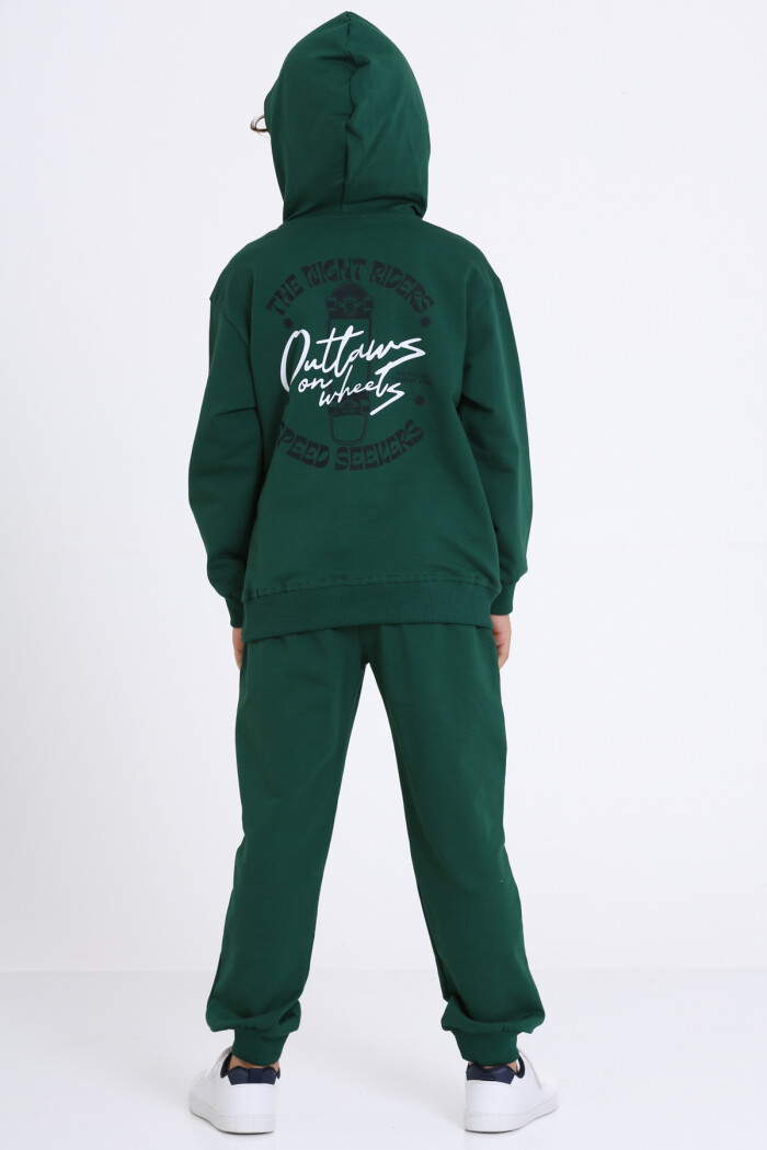 Erkek Çocuk Yeşil The Night Riders Speed Seekers Baskı 5-9 Yaş Takım - 23301-5