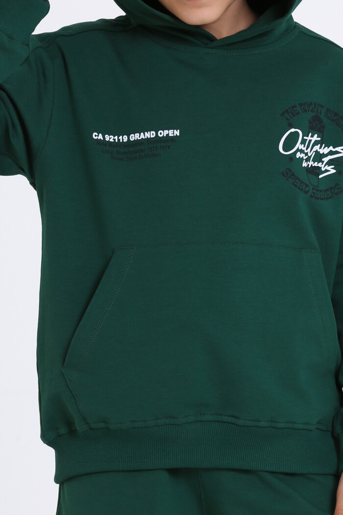 Erkek Çocuk Yeşil The Night Riders Speed Seekers Baskı 5-9 Yaş Takım - 23301-5