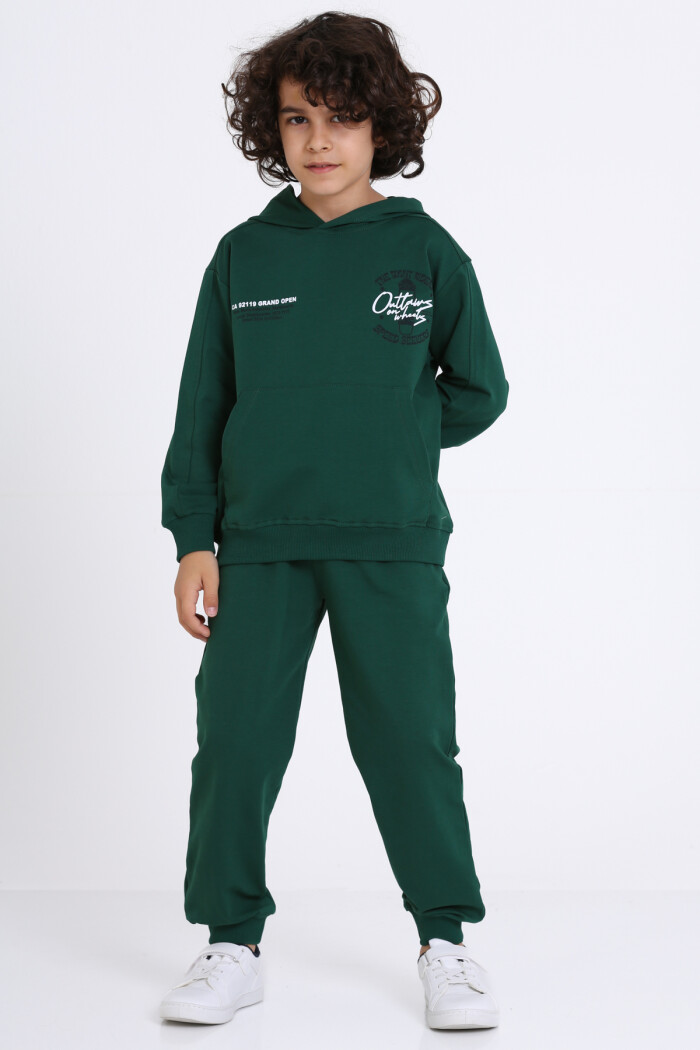 Erkek Çocuk Yeşil The Night Riders Speed Seekers Baskı 5-9 Yaş Takım - 23301-5