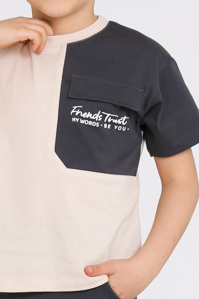 Füme Friends Trust Baskılı 1-5 Yaş Takım - 2466-2