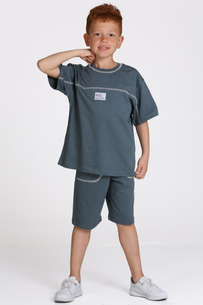 Füme Sticker Mockups Etiketli 5-9 Yaş Takım - 2495-2