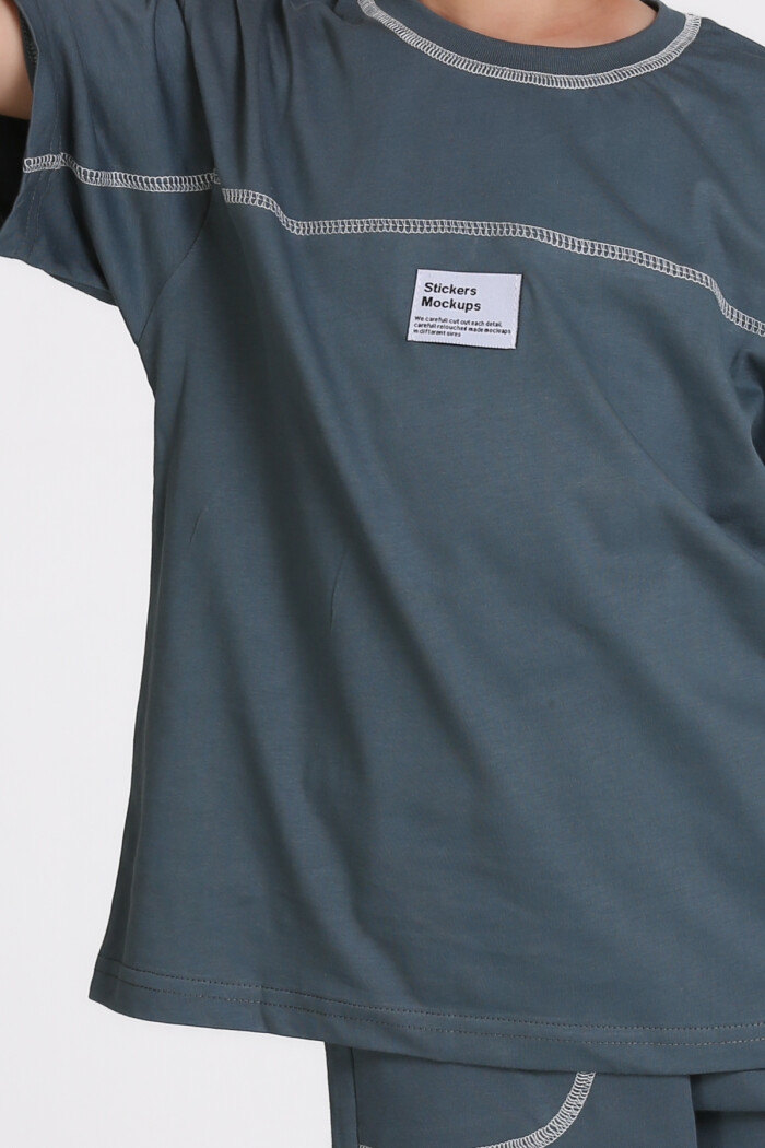 Füme Sticker Mockups Etiketli 5-9 Yaş Takım - 2495-2