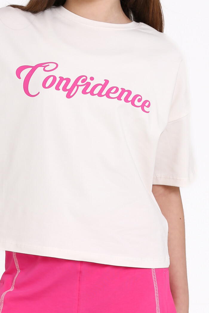 Fuşya Confidence Baskı 8-12 Yaş Takım - 2454-1