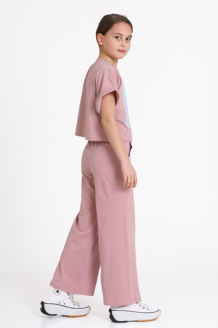 Gül Kurusu Aloha Sun Baskı 5-9 Yaş Takım - 2453-2