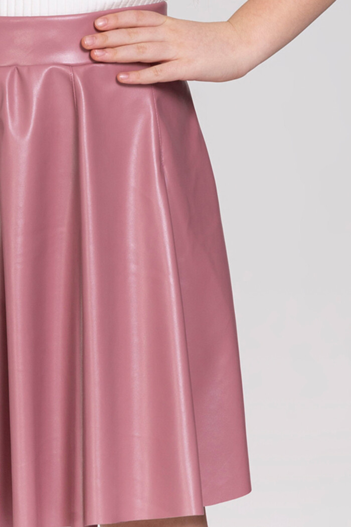 Gül Kurusu Pileli Etek 4-12 Yaş -SM09160-2