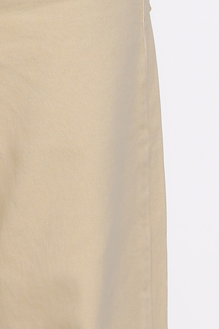 Kız Çocuk Bej İspanyol Paça Gabardin 4-12 Yaş Pantolon - 23339-1