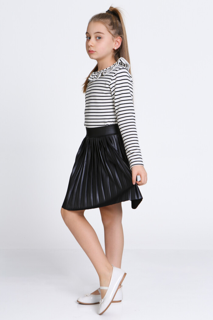 Kız Çocuk Beyaz Etekli 3-7 Yaş Takım - 23310-4