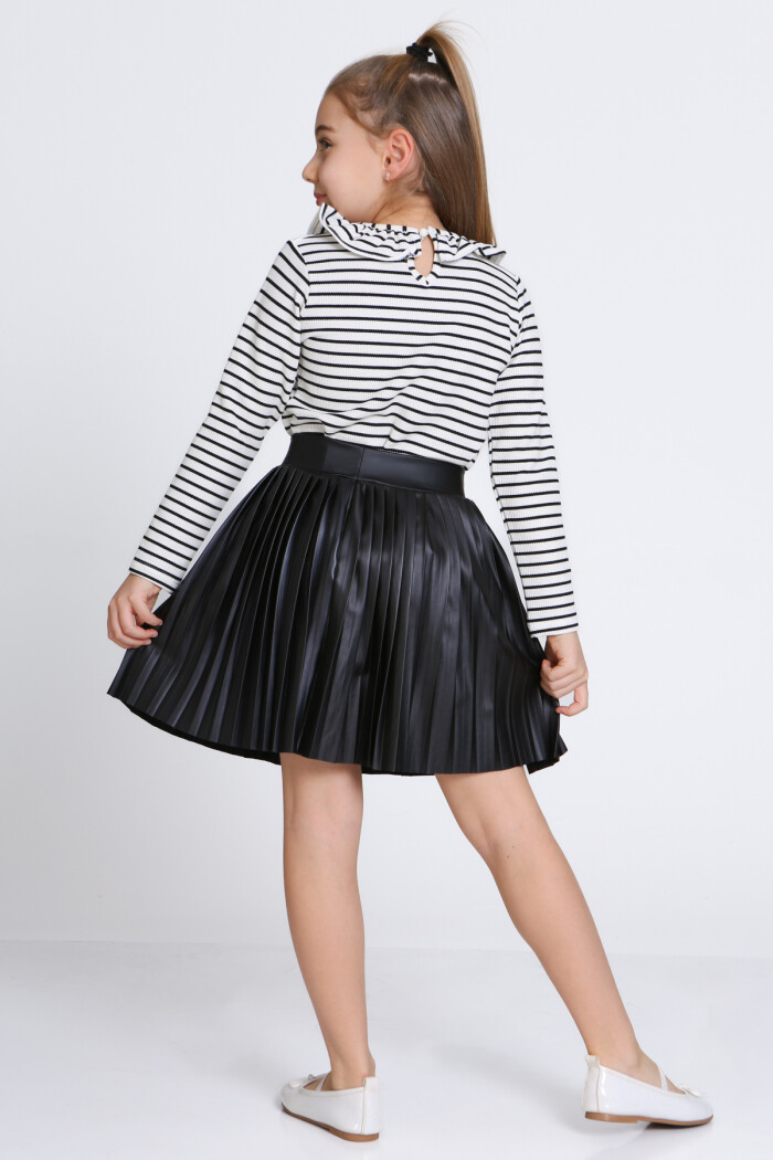 Kız Çocuk Beyaz Etekli 3-7 Yaş Takım - 23310-4