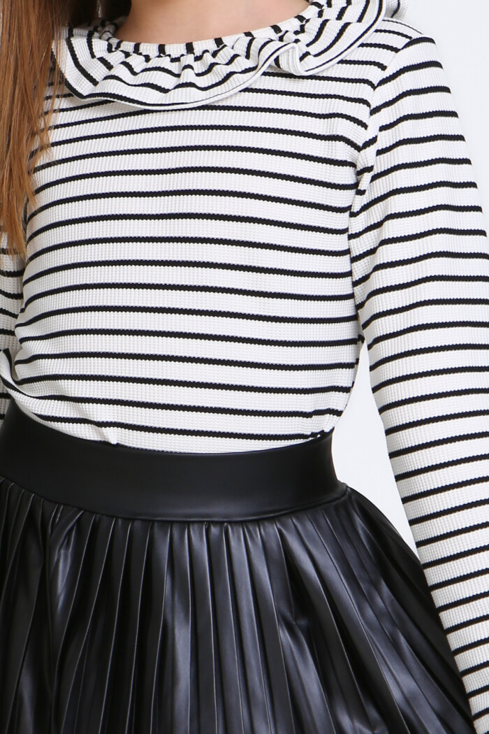 Kız Çocuk Beyaz Etekli 3-7 Yaş Takım - 23310-4