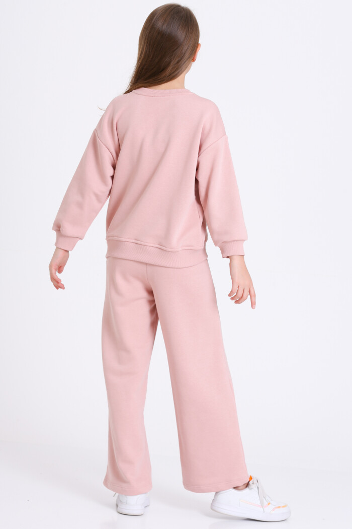 Kız Çocuk Gül Kurusu Dream Big Staybrave Baskı 5-9 Yaş Takım - 23302-3