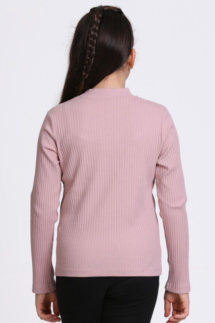 Kız Çocuk Gül Kurusu Fitilli 4-12 Yaş Badi - 23328-5