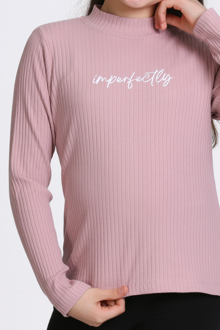 Kız Çocuk Gül Kurusu Fitilli 4-12 Yaş Badi - 23328-5