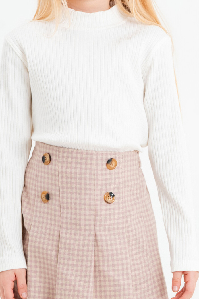 Kız Çocuk Gül Kurusu Fitilli 5-9 Yaş Takım - 23444-4