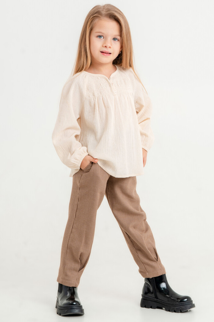 Kız Çocuk Kahve Gipeli 3-7 Yaş Takım - 23445-3