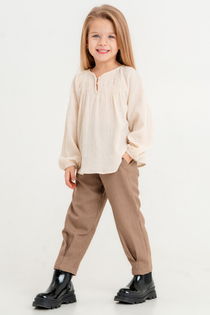 Kız Çocuk Kahve Gipeli 3-7 Yaş Takım - 23445-3