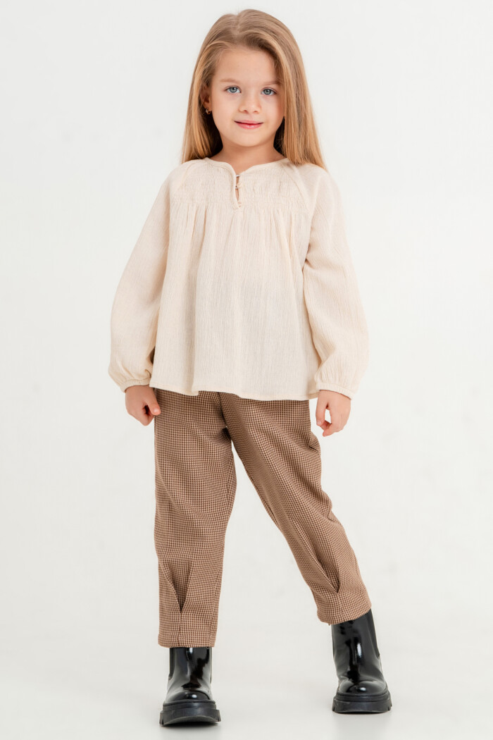 Kız Çocuk Kahve Gipeli 3-7 Yaş Takım - 23445-3