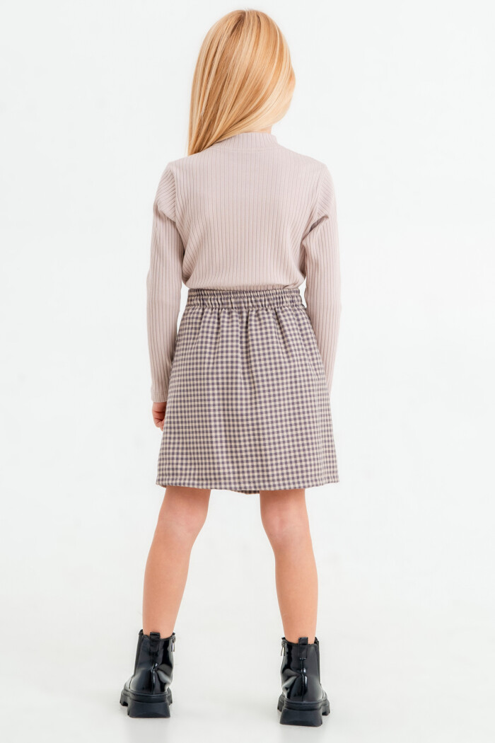 Kız Çocuk Krem Fitilli 5-9 Yaş Takım - 23444-2