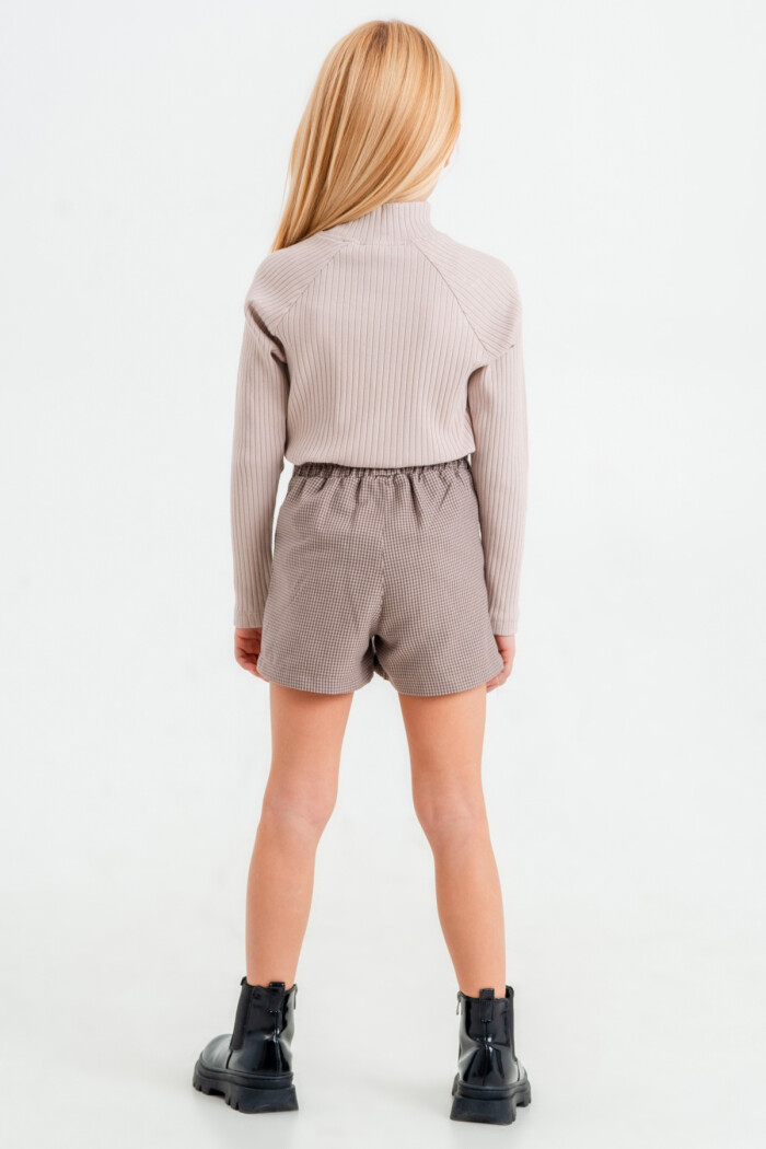 Kız Çocuk Krem Reglam Kollu 3-7 Yaş Takım - 23443-3