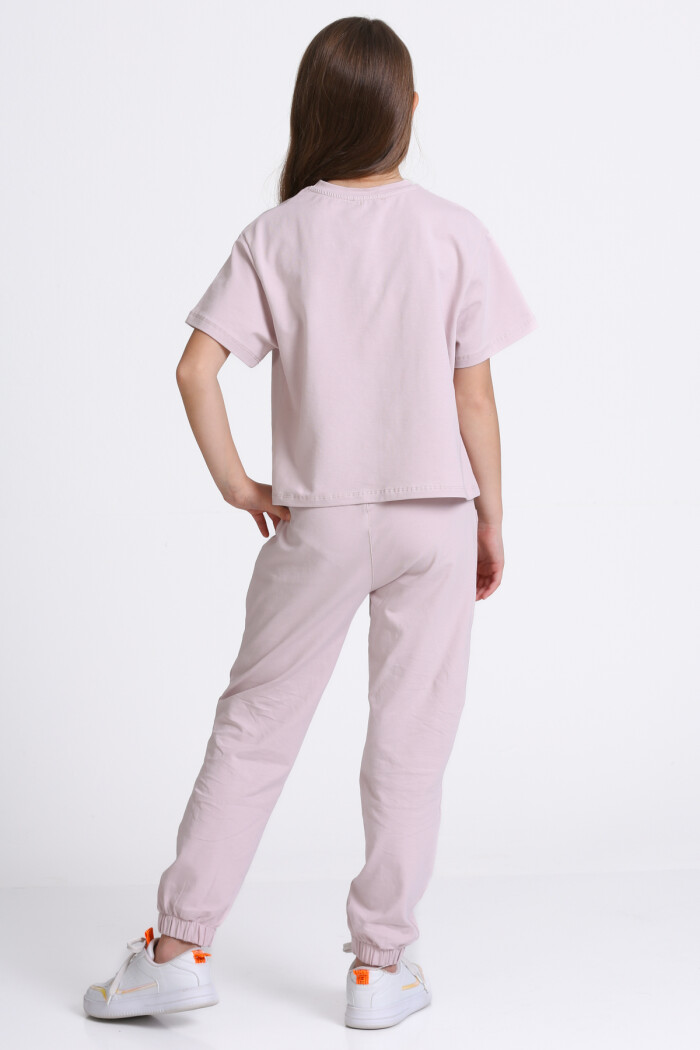 Lila Sunshine Baskı 5-9 Yaş Takım - 2403-3