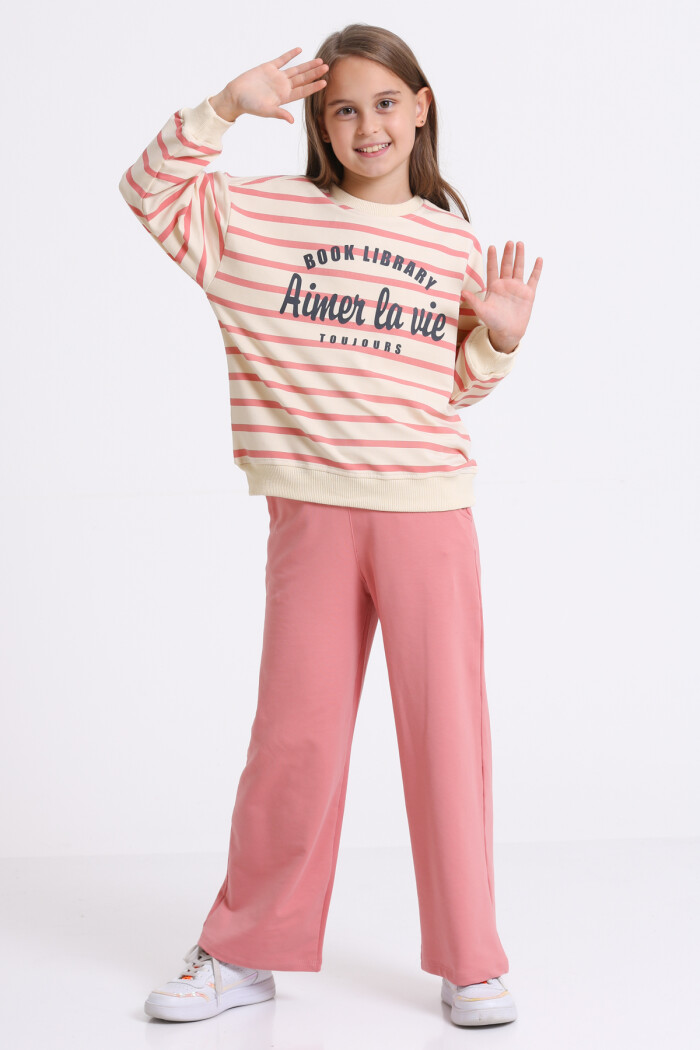 Kız Çocuk Nar Çiçeği Book Library Baskı 5-9 Yaş Takım - 23292-4