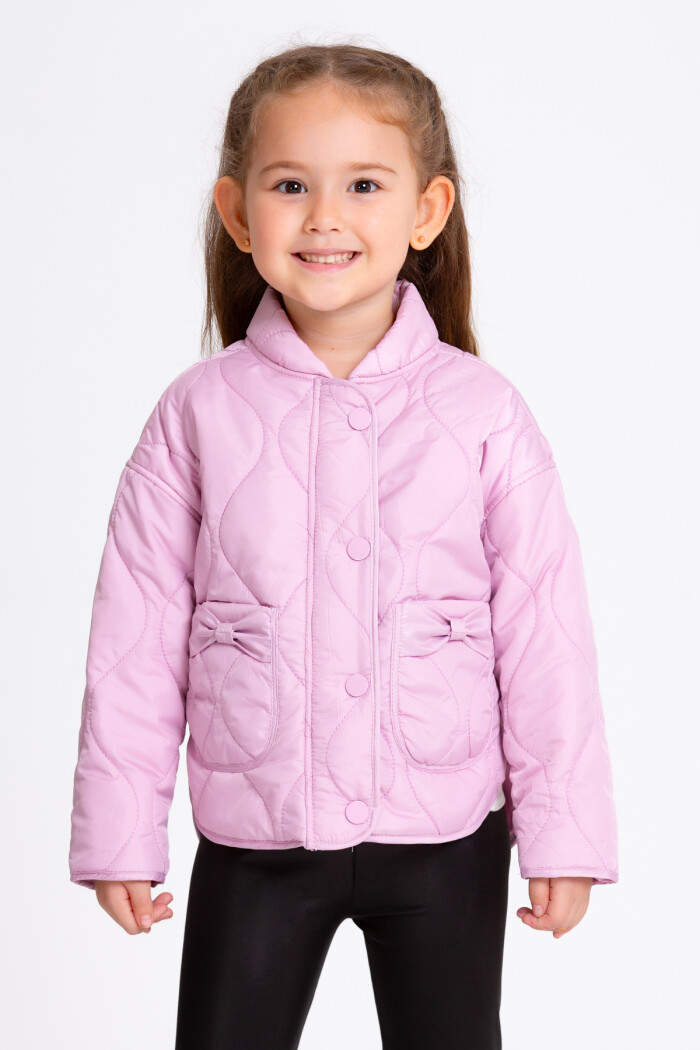 Kız Çocuk Pembe Kapitone Mevsimlik 1-6 Yaş Mont - 23240-2