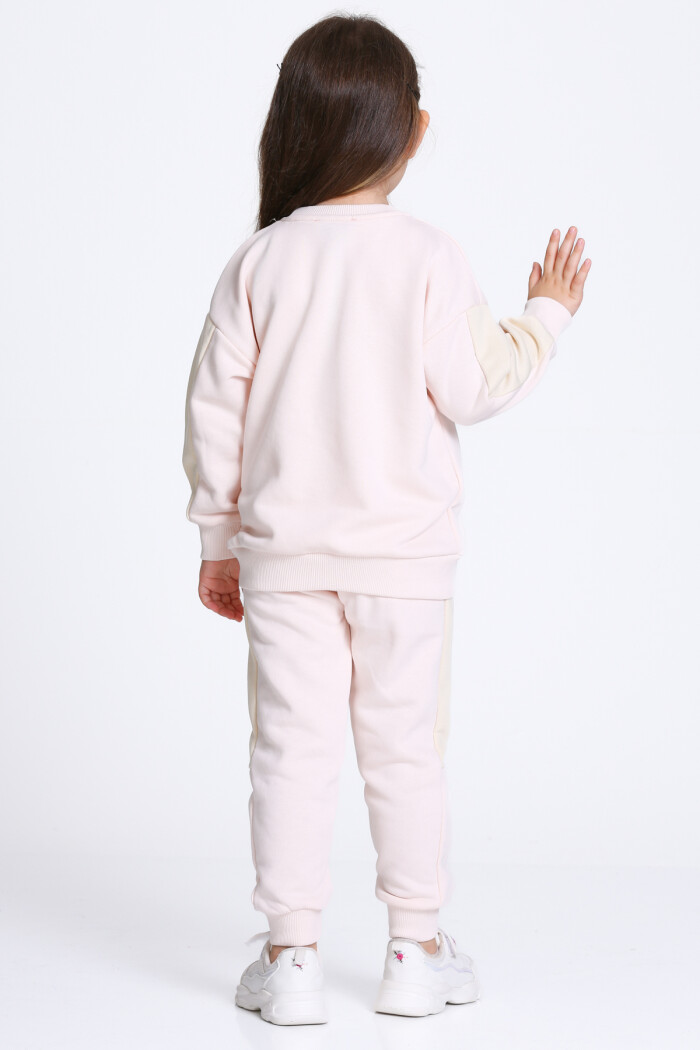 Kız Çocuk Pudra Little Cutie Baskı 1-5 Yaş Takım - 23304-2