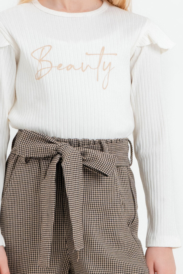 Kız Çocuk Siyah Fırfırlı 5-9 Yaş Takım - 23442-4