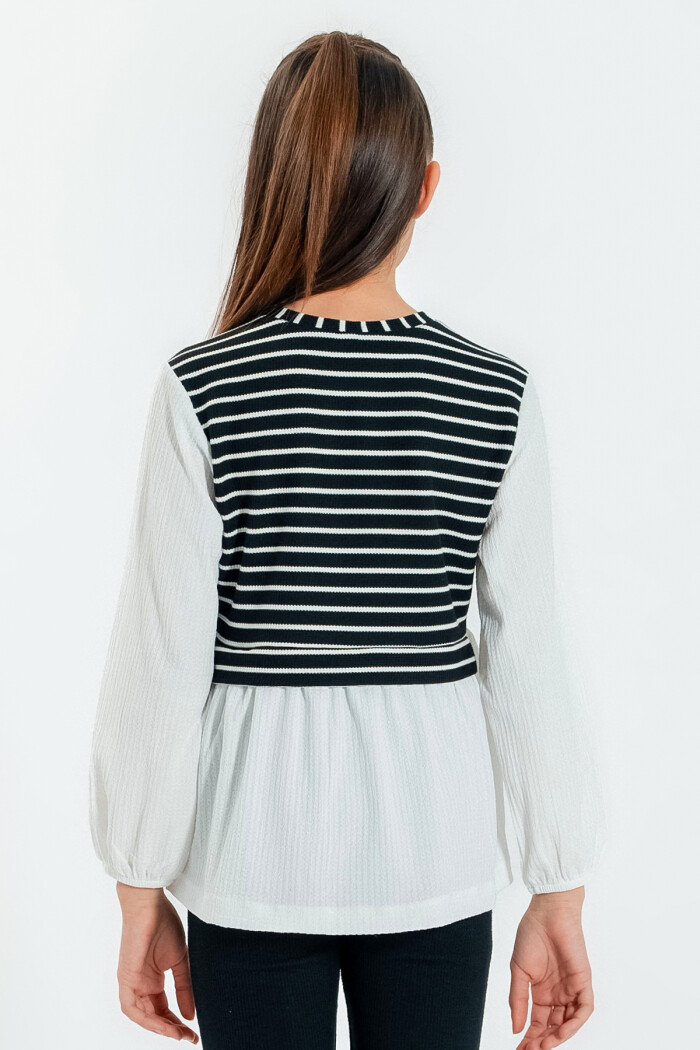 Kız Çocuk Siyah Yelek Modelli 4-12 Yaş Badi - 23332-3