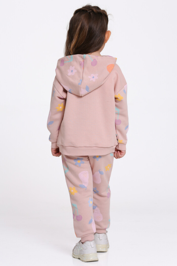 Kız Çocuk Yavru Ağzı Happy Baskı 1-5 Yaş Takım - 23277-1