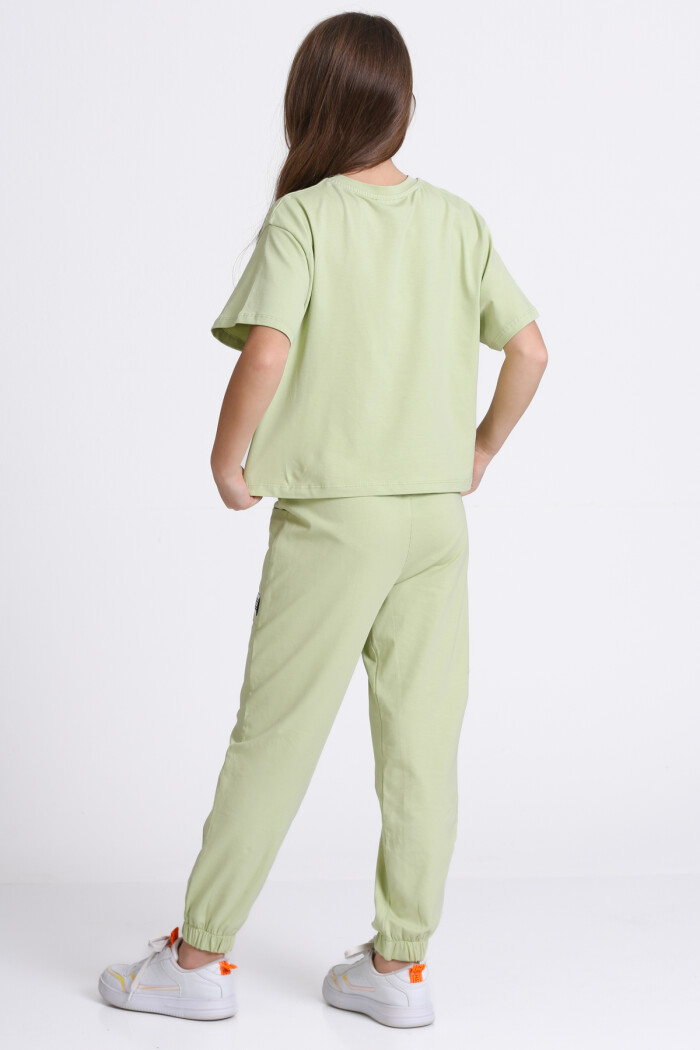 Yeşil Sunshine Baskı 5-9 Yaş Takım - 2403-4