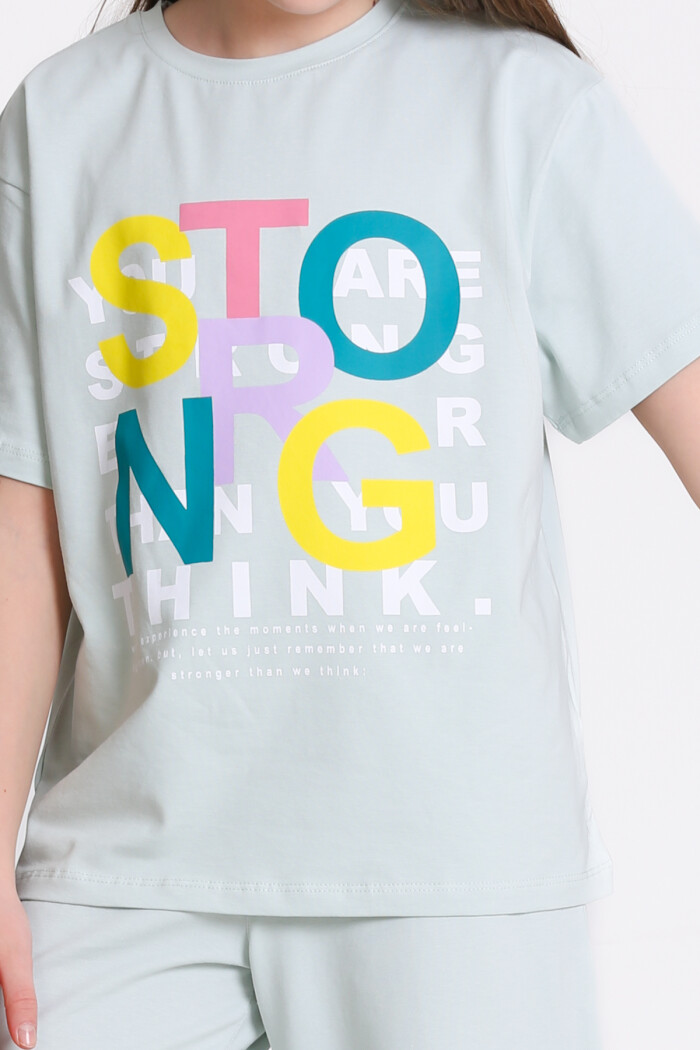 Mint Strong Baskı 8-12 Yaş Takım - 2412-1