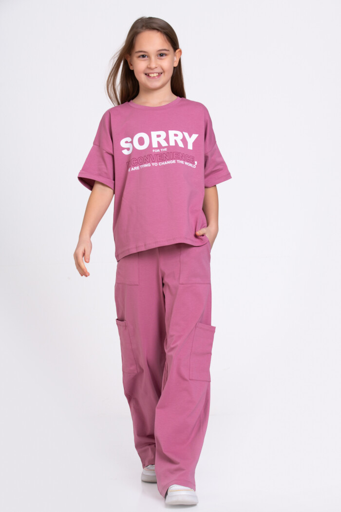 Mürdüm Sorry Baskı Bol Paçalı 8-12 Yaş Takım 2446-3