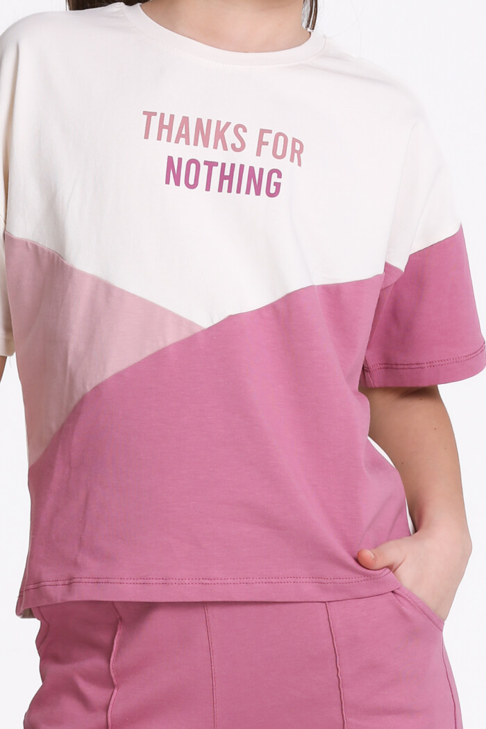 Mürdüm Thanks For Nothing Baskılı 5-9 Yaş Takım - 2451-3