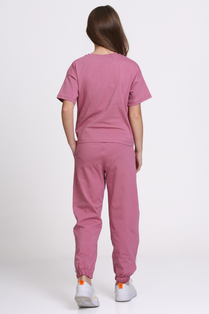 Mürdüm Wory Less Smile More Baskılı 5-9 Yaş Takım - 2442-3