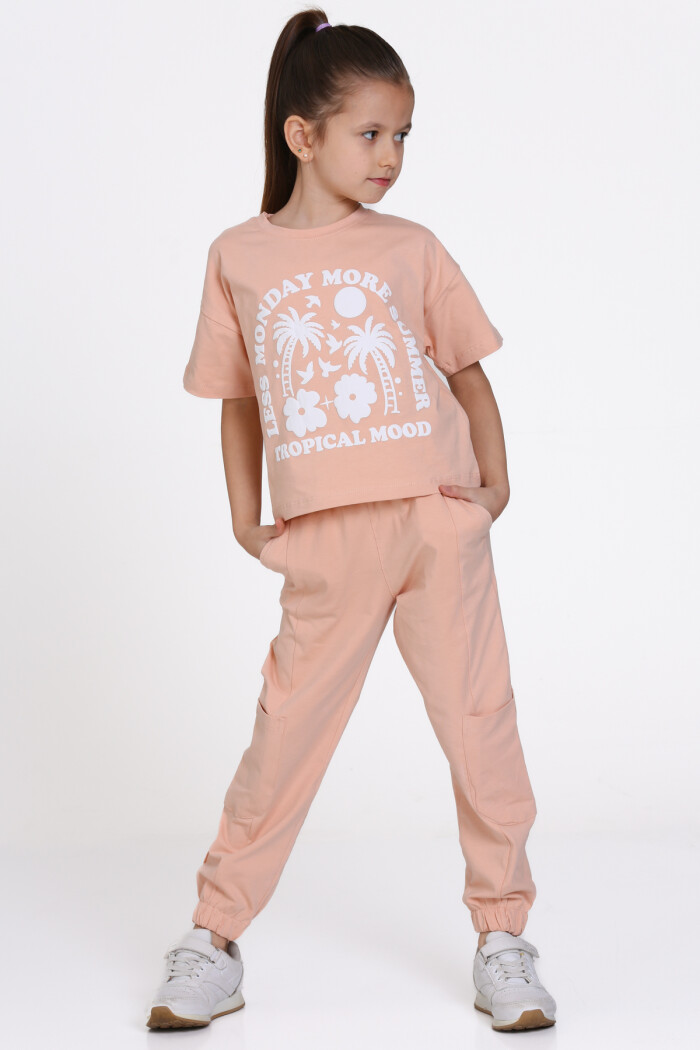 Somon Tropical Mood Baskılı 5-9 Yaş Takım - 2444-5