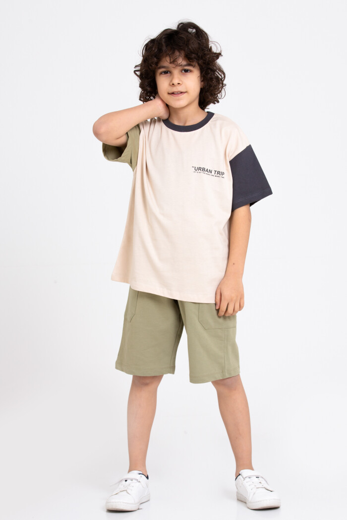 Yeşil Urban Trip Baskı 5-9 Yaş Takım - 2438-3