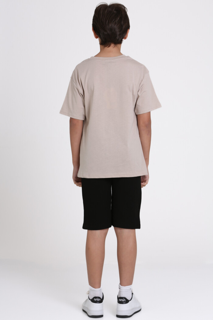 Bej Build The Future Baskılı 9-13 Yaş Takım - 81404-1