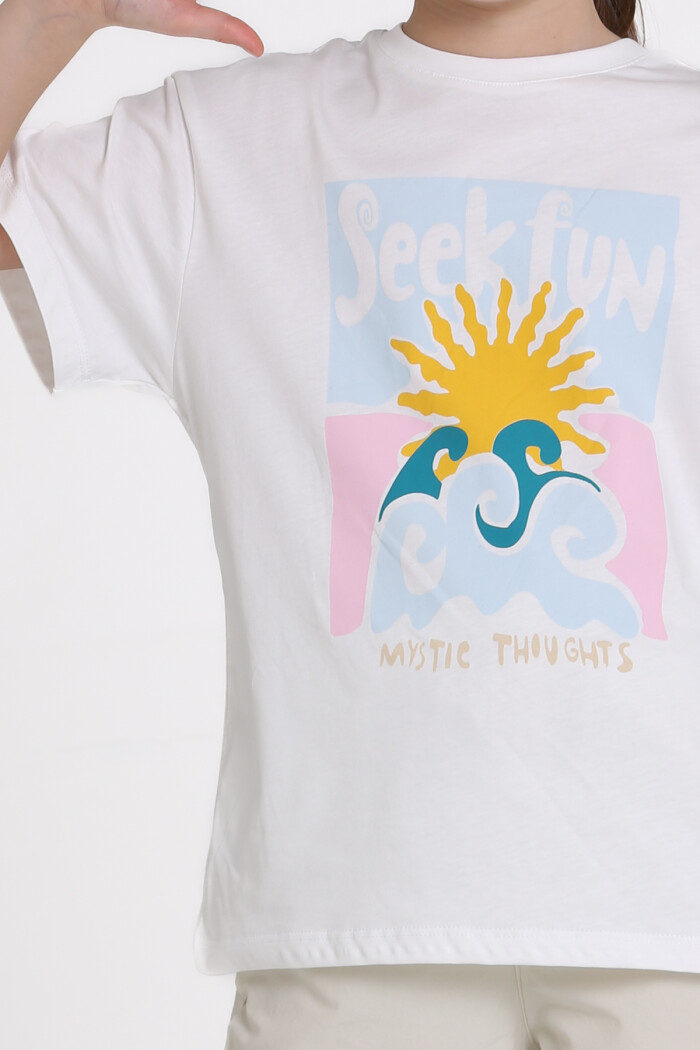 Bej Seek Fun Baskılı 9-13 Yaş Takım - 2483-2