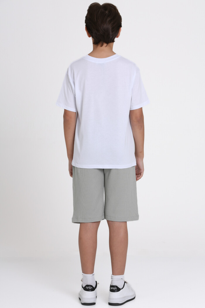 Beyaz Build The Future Baskılı 9-13 Yaş Takım - 81404-2